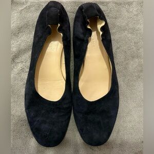 EVERLANE black velvet The Italian Day flat size 7.5